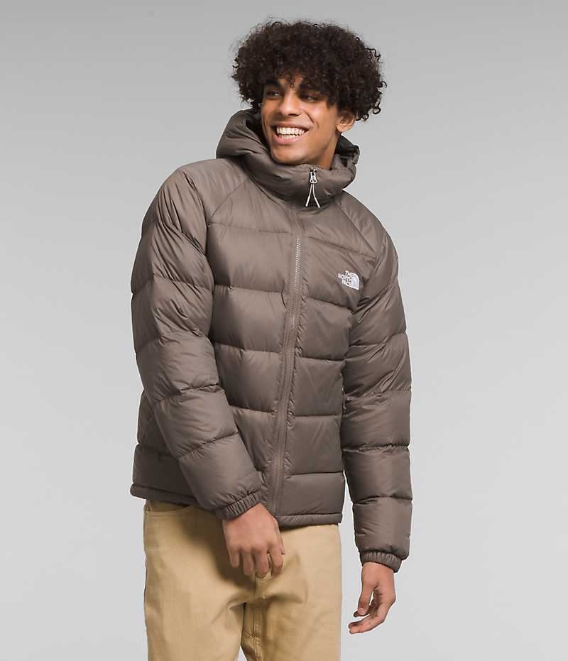 Brown Men\'s The North Face Hydrenalite™ Hoodie Puffer Jacket | DUBLIN VGAP