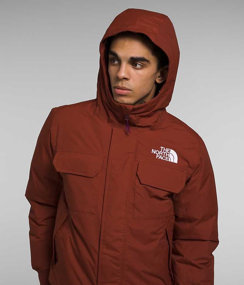 Brown Men's The North Face McMurdo Bomber Jacket | DUBLIN NBSK