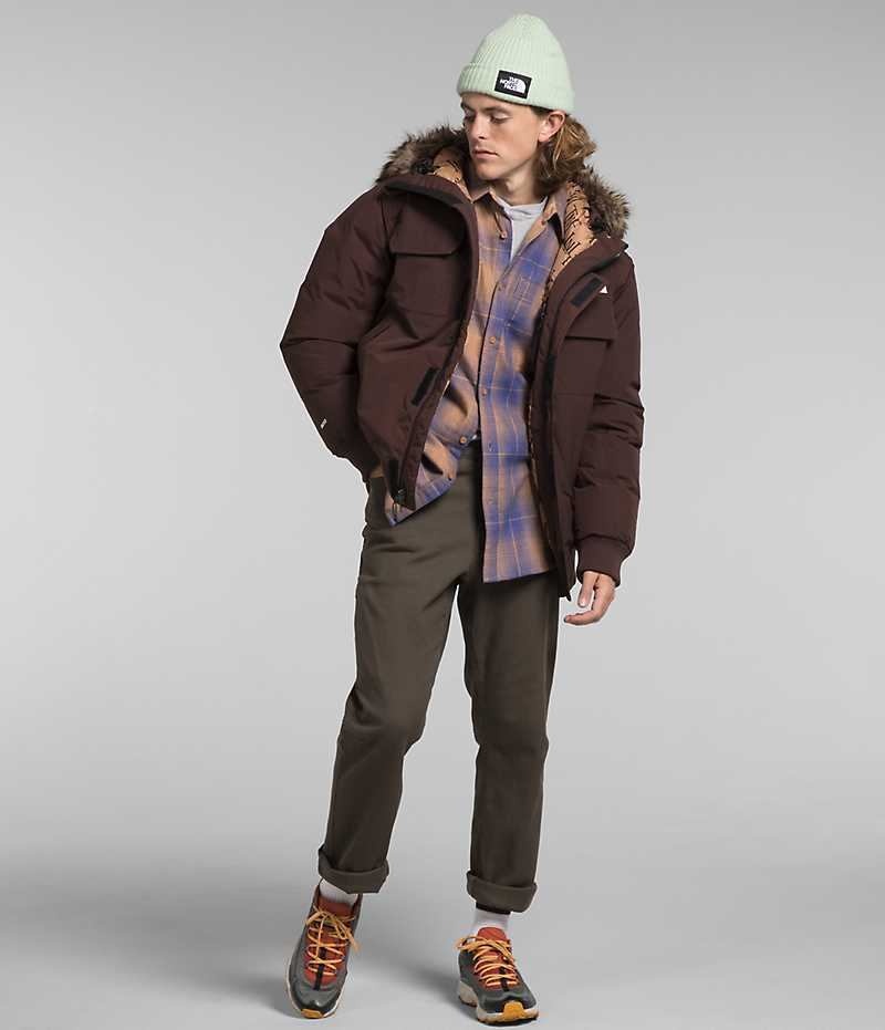 Brown Men's The North Face McMurdo Bomber Jacket | DUBLIN JBKH