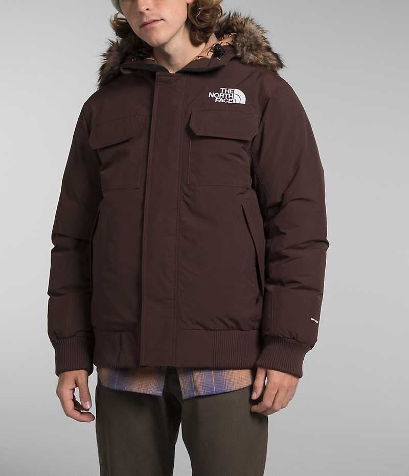 Brown Men\'s The North Face McMurdo Bomber Jacket | DUBLIN JBKH