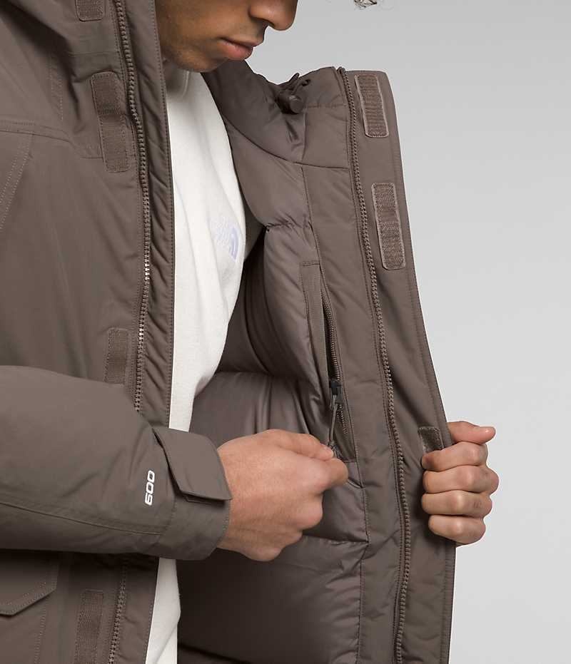 Brown Men's The North Face McMurdo Coat | DUBLIN UPFH