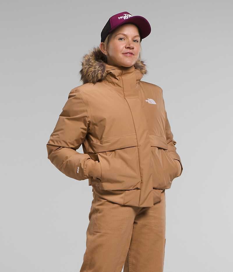 Brown Women\'s The North Face Arctic Bomber Jacket | DUBLIN HIGO