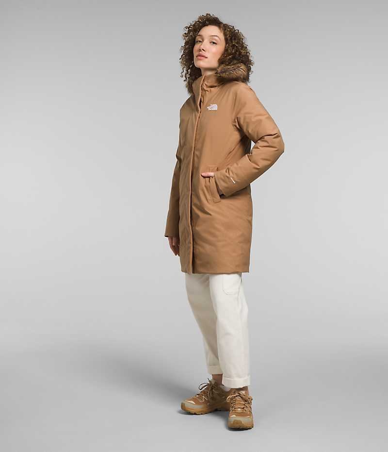 Brown Women's The North Face Arctic Coat | IRELAND HJPR