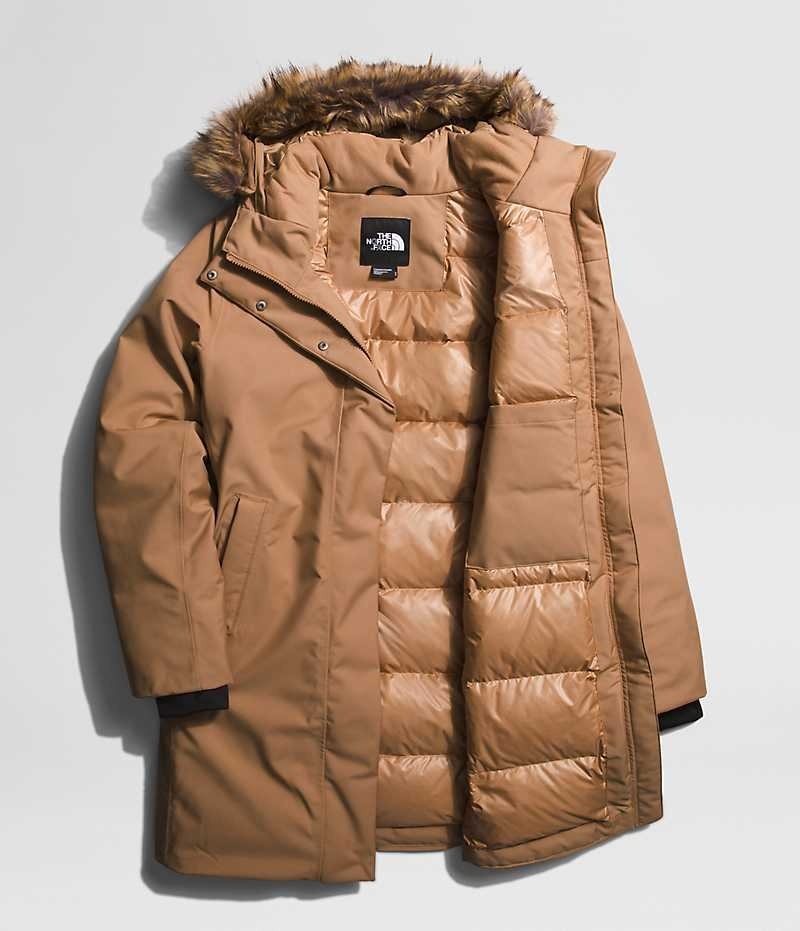 Brown Women's The North Face Arctic Coat | IRELAND HJPR