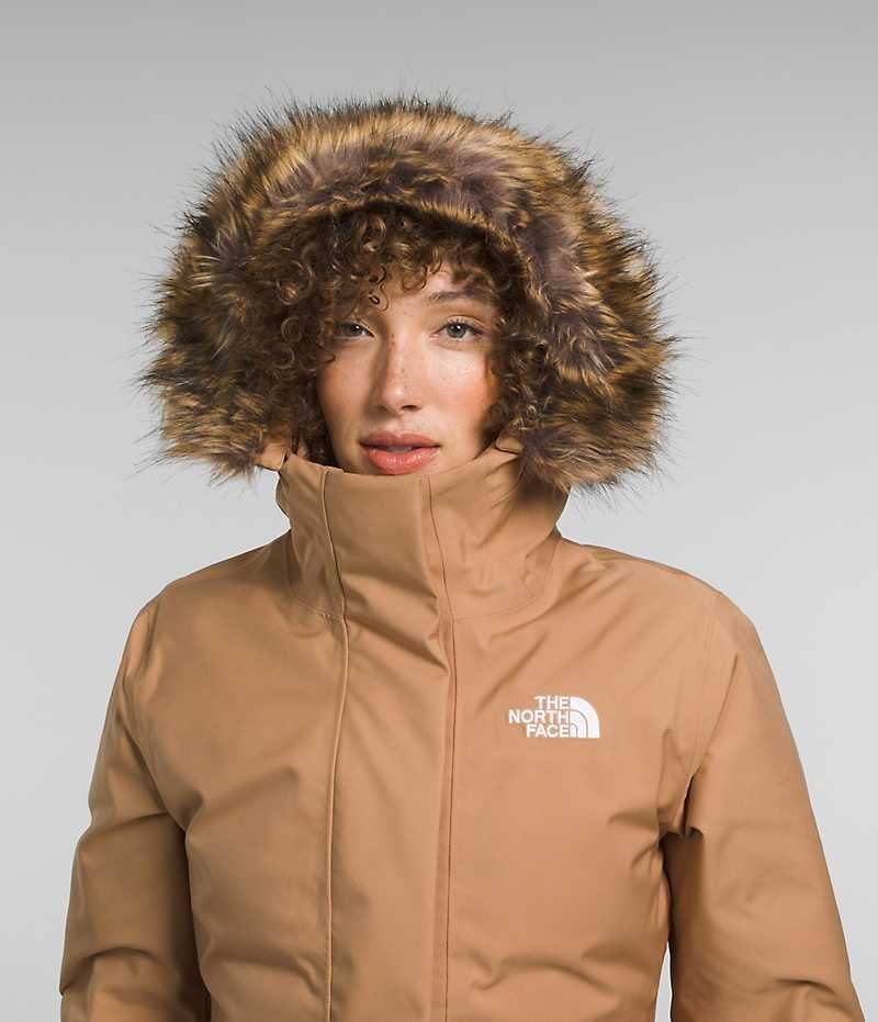 Brown Women's The North Face Arctic Coat | IRELAND HJPR