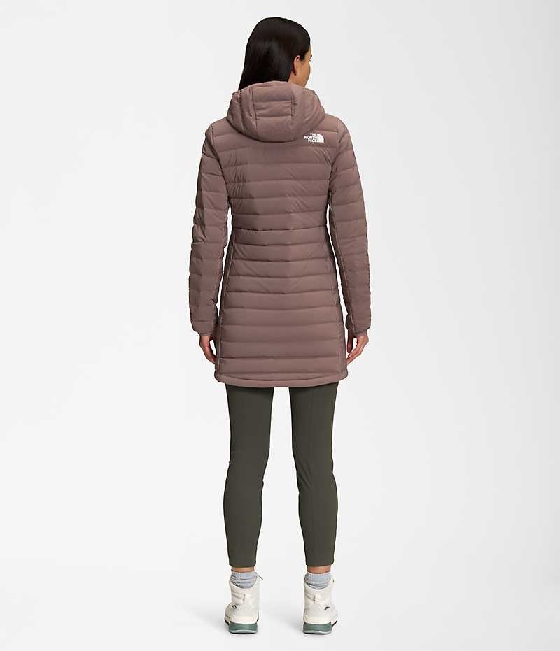 Brown Women's The North Face Belleview Stretch Down Coat | IRELAND ZIOB