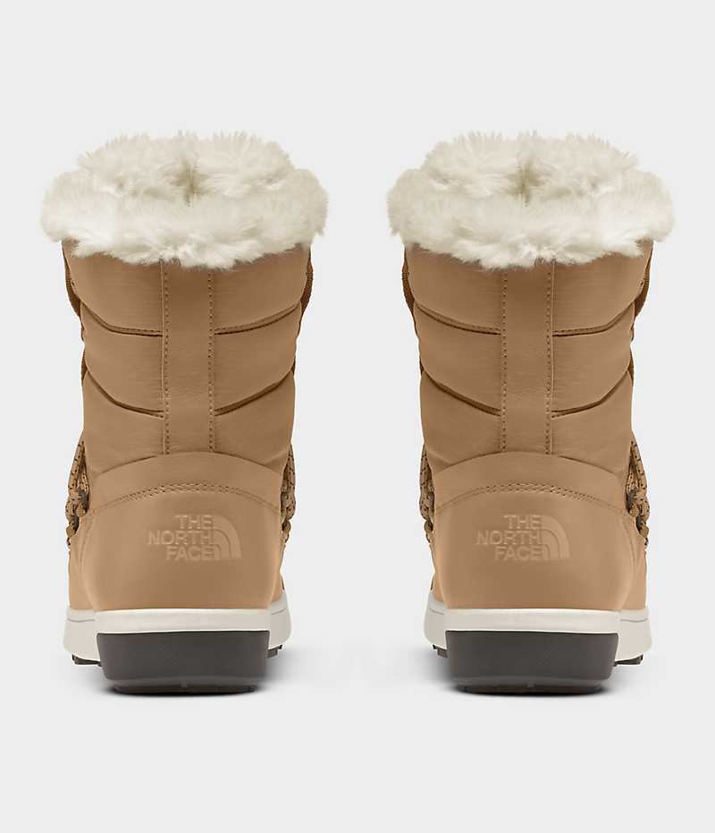 Brown Women's The North Face Sierra Luxe Waterproof Winter Boots | DUBLIN VSBL