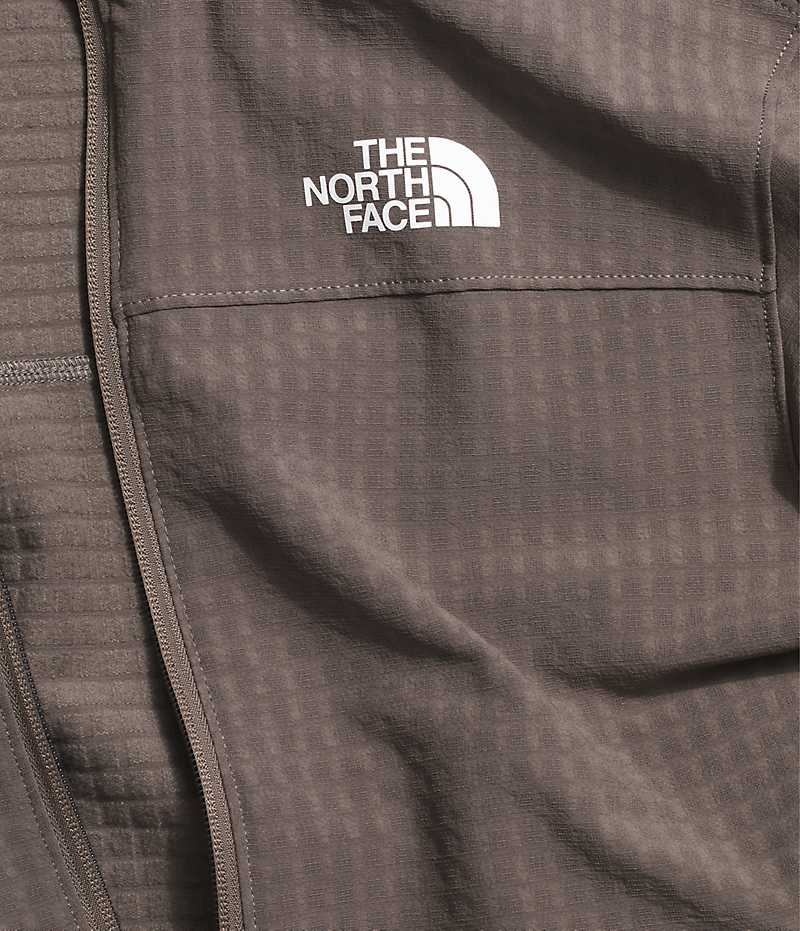 Brown Women's The North Face Tekware™ Grid Full-Zip Fleece Jacket | IRELAND CPSJ