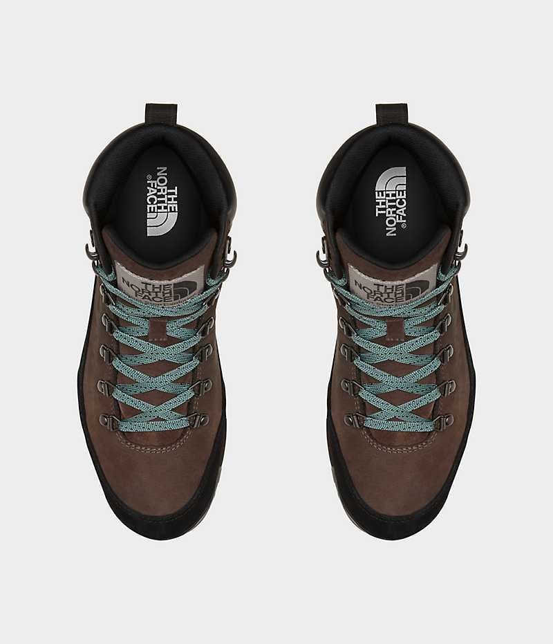 Brown / Black Men's The North Face Back-To-Berkeley IV Leather Waterproof Winter Boots | DUBLIN FXDJ