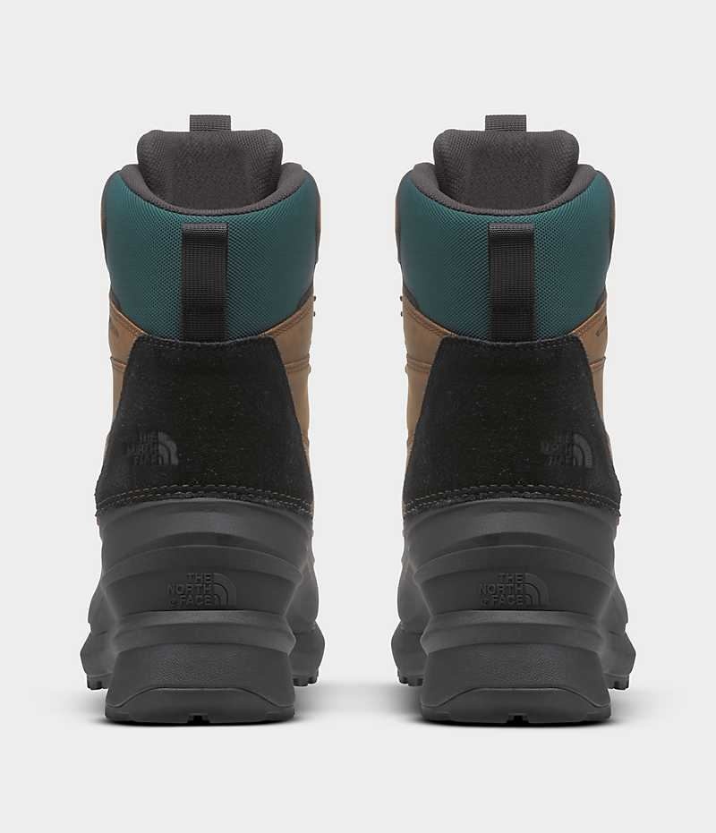 Brown / Black Men's The North Face Chilkat V 400 Waterproof Winter Boots | IRELAND VOXM