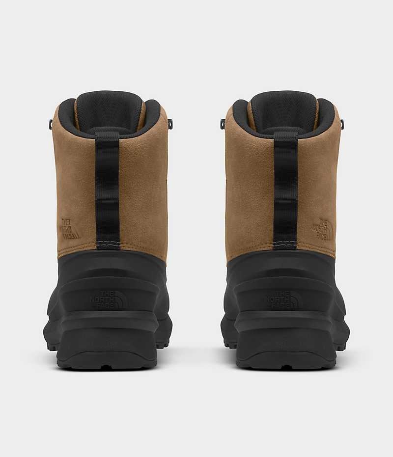 Brown / Black Men's The North Face Chilkat V Lace Waterproof Winter Boots | DUBLIN OBUE