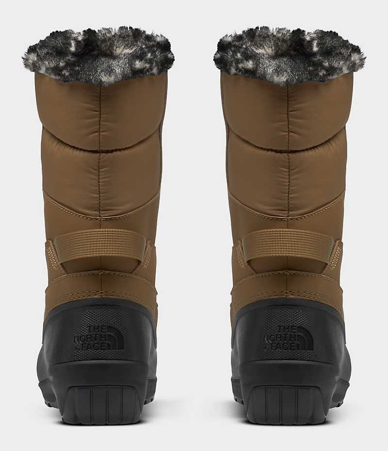 Brown / Black Women's The North Face Shellista IV Luxe Waterproof Winter Boots | IRELAND ULAR