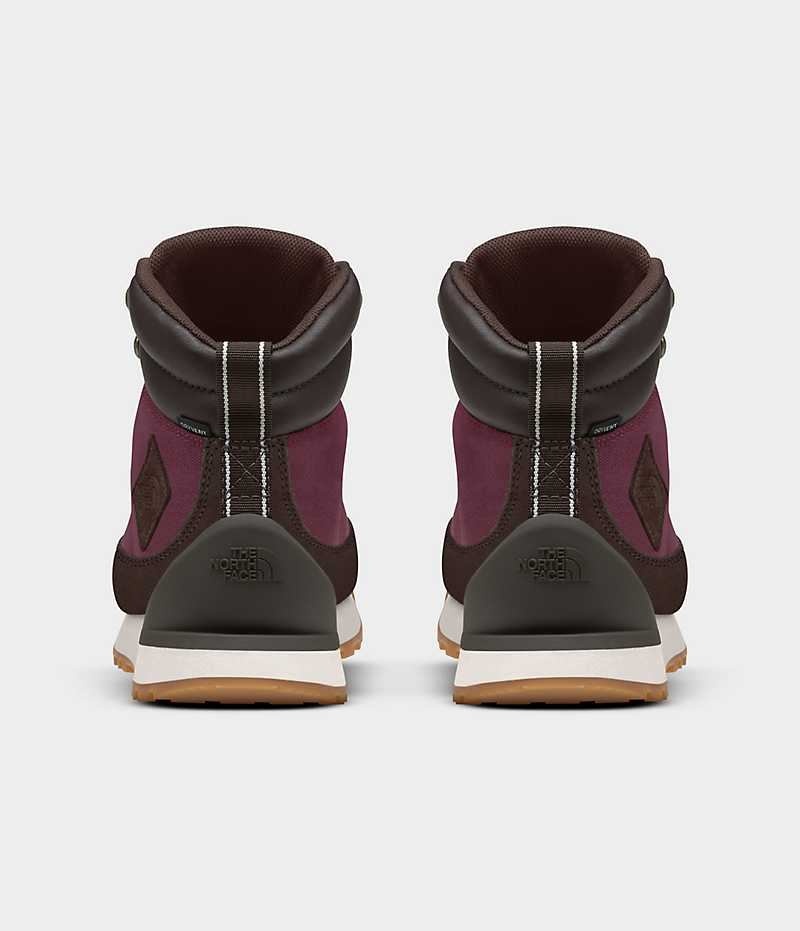 Brown / Fuchsia Women's The North Face Back-To-Berkeley IV Textile Waterproof Winter Boots | IRELAND MCVR