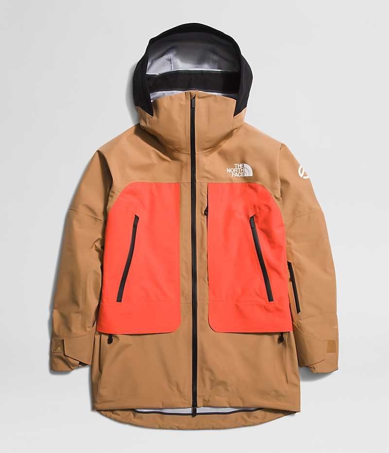 Brown / Orange Women's The North Face Summit Series Verbier GTX Insulated Jacket | IRELAND WNUE