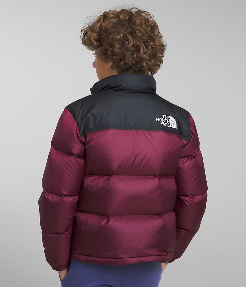 Burgundy Boys' The North Face 1996 Retro Nuptse Puffer Jacket | DUBLIN MOUR