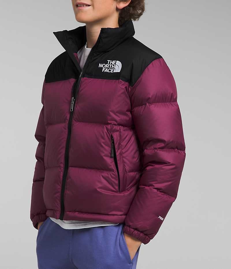 Burgundy Boys' The North Face 1996 Retro Nuptse Puffer Jacket | DUBLIN MOUR