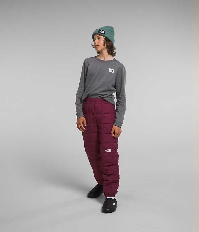 Burgundy Boys' The North Face Lhotse Pants | DUBLIN SVHN