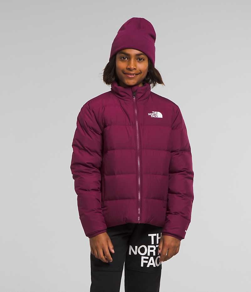 Burgundy Boys\' The North Face Reversible North Puffer Jacket | DUBLIN DTQP