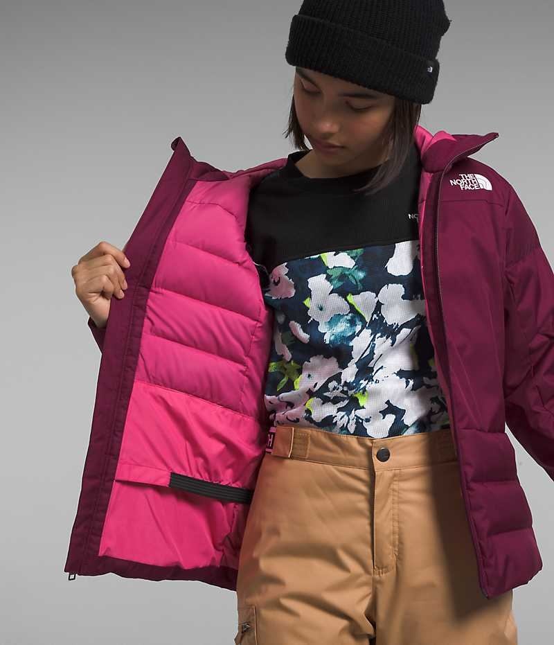 Burgundy Girls'' The North Face Pallie Puffer Jacket | IRELAND QUPA