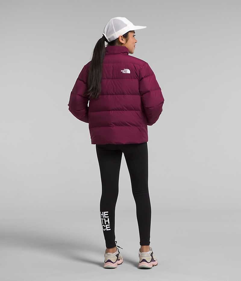 Burgundy Girls'' The North Face Reversible North Puffer Jacket | DUBLIN HGPM