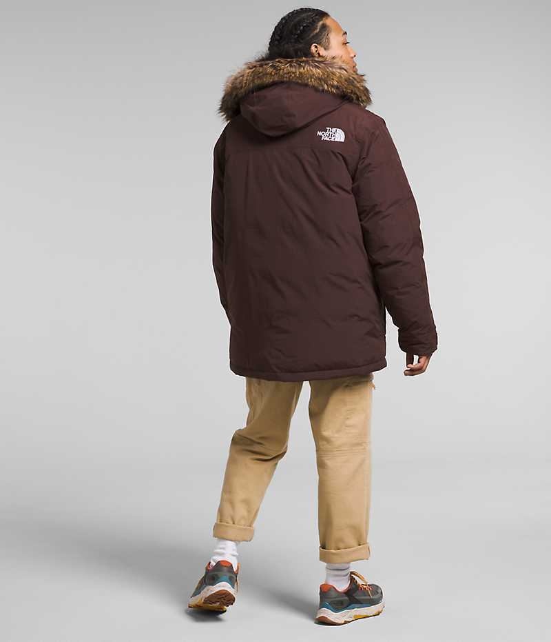 Burgundy Men's The North Face McMurdo Coat | IRELAND AFIZ