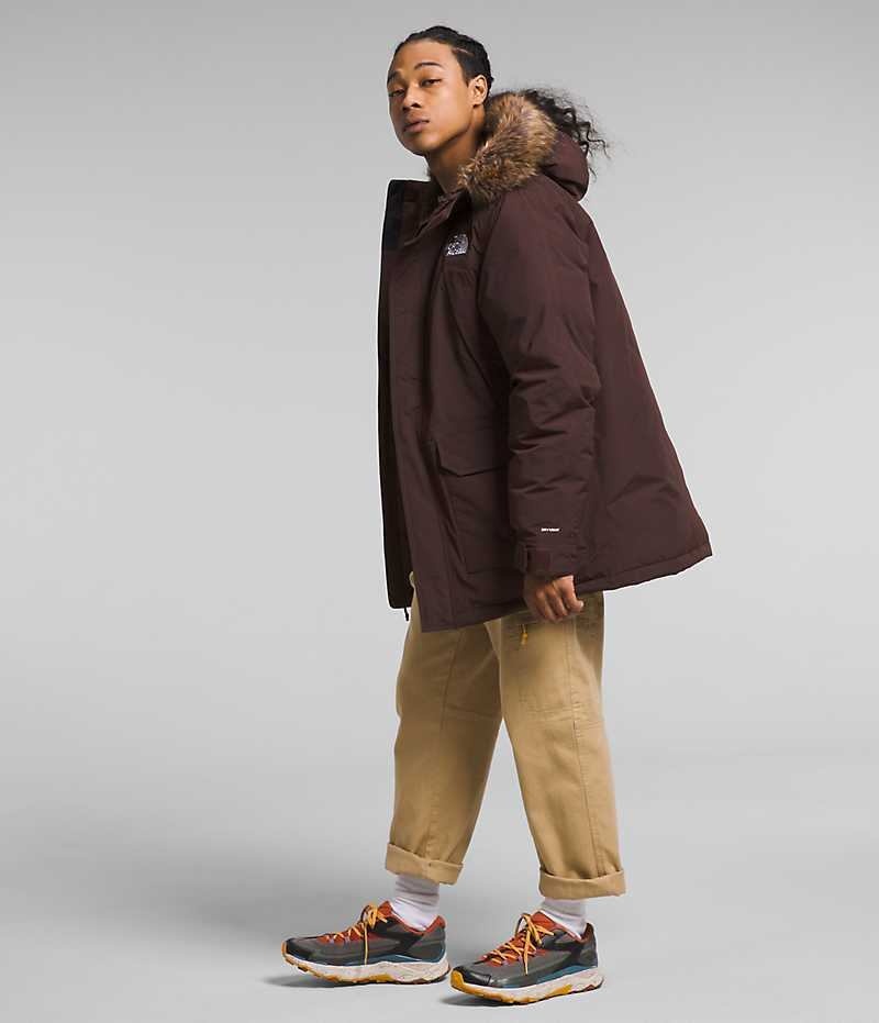 Burgundy Men's The North Face McMurdo Coat | IRELAND AFIZ