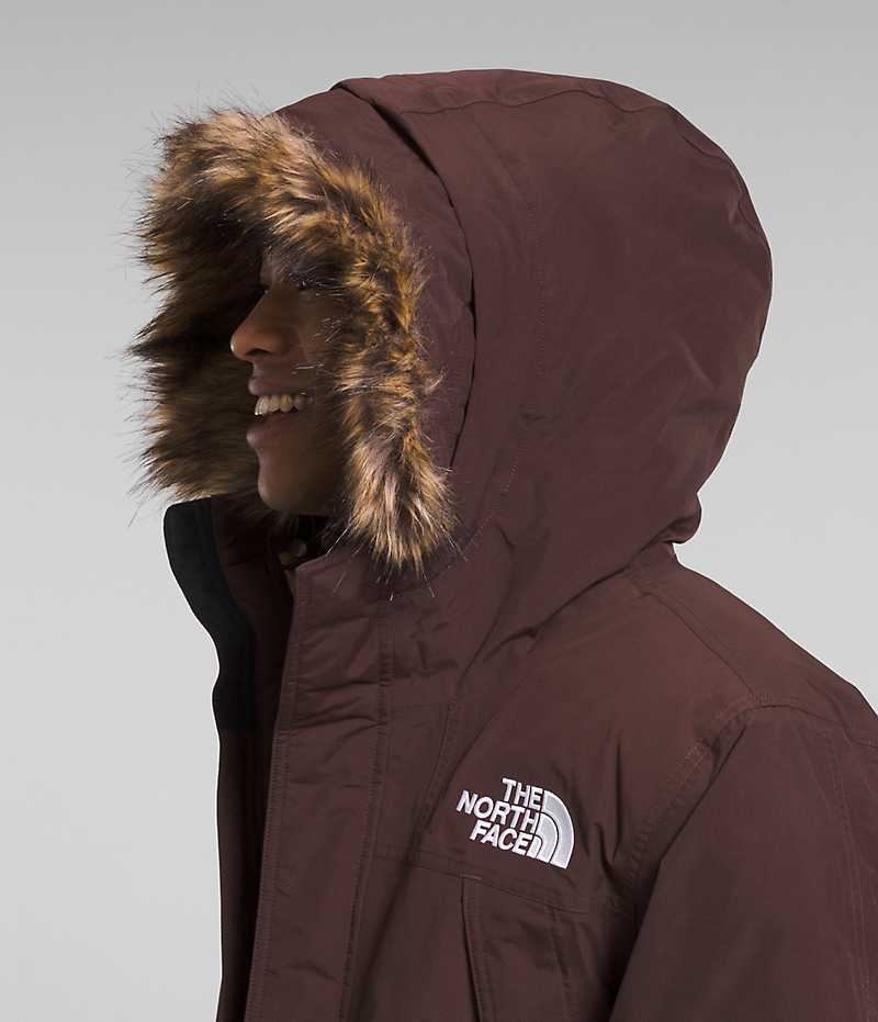 Burgundy Men's The North Face McMurdo Coat | IRELAND AFIZ