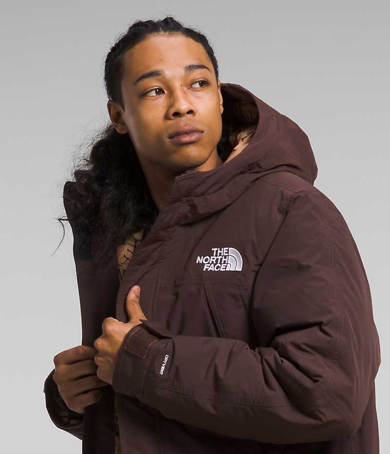 Burgundy Men's The North Face McMurdo Coat | IRELAND AFIZ