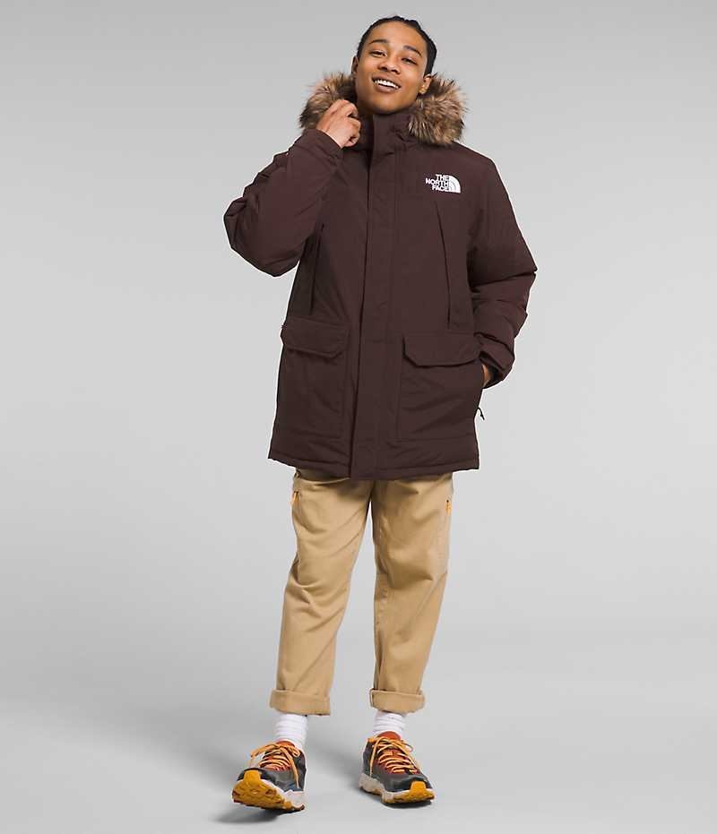 Burgundy Men\'s The North Face McMurdo Coat | IRELAND AFIZ