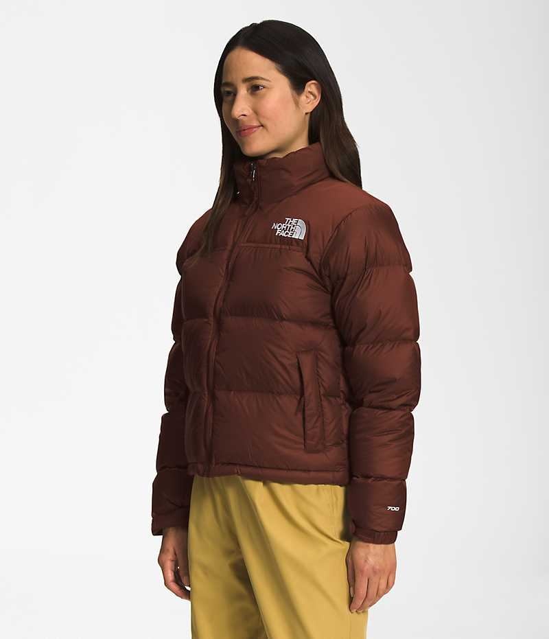 Burgundy Women's The North Face 1996 Retro Nuptse Puffer Jacket | IRELAND ACBD