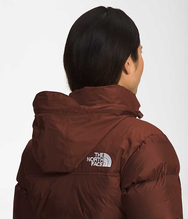 Burgundy Women's The North Face 1996 Retro Nuptse Puffer Jacket | IRELAND ACBD