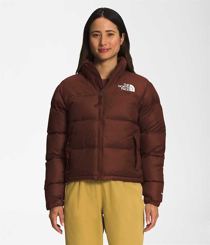 Burgundy Women\'s The North Face 1996 Retro Nuptse Puffer Jacket | IRELAND ACBD