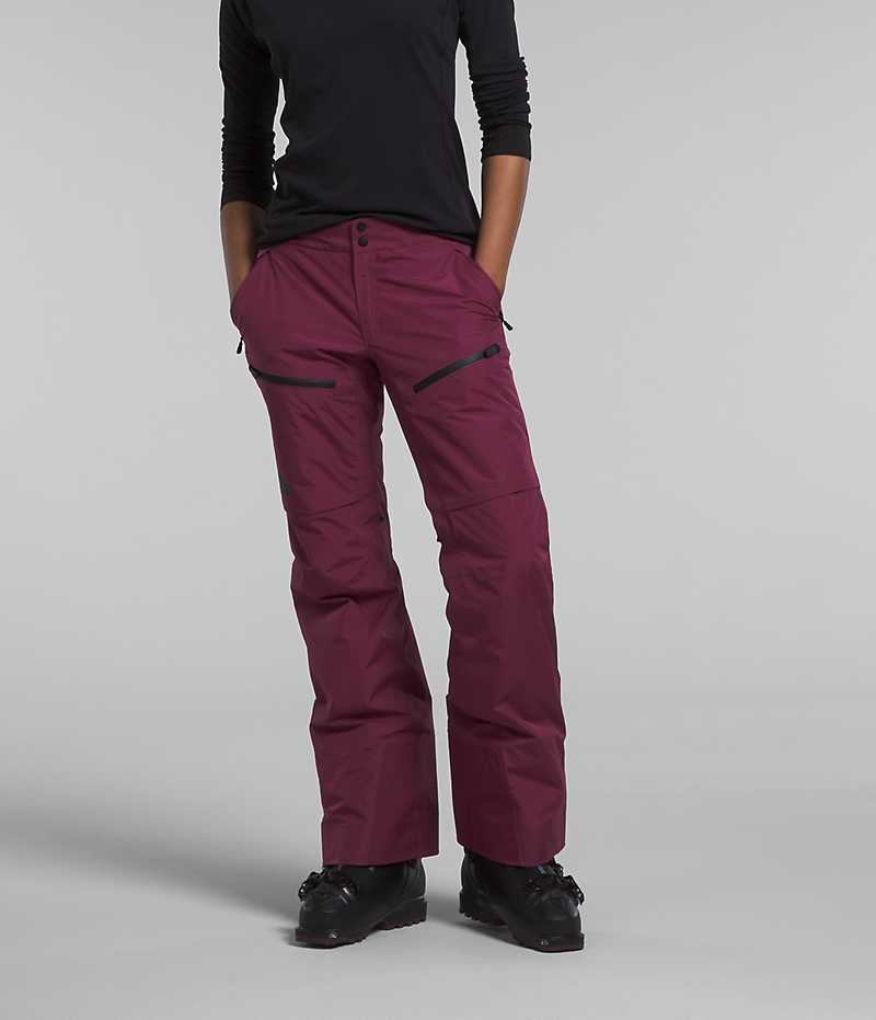 Burgundy Women\'s The North Face Dawnstrike GTX Insulated Pants | IRELAND SCQE