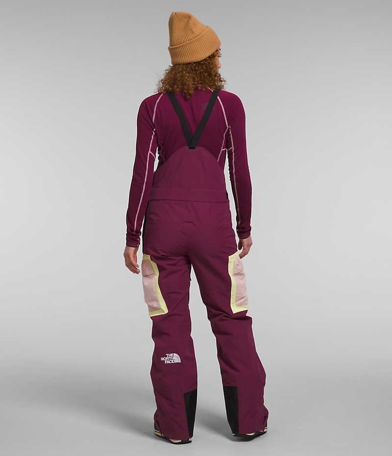 Burgundy Women's The North Face Dragline Bib Pants | DUBLIN SFBL