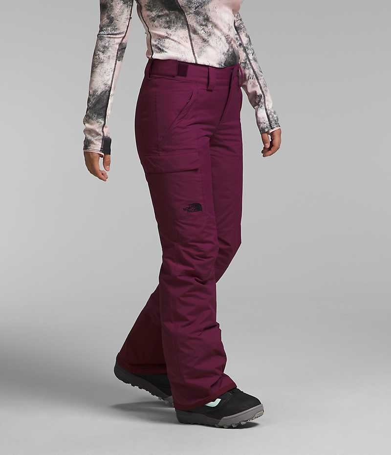 Burgundy Women's The North Face Freedom Insulated Pants | IRELAND PIUC