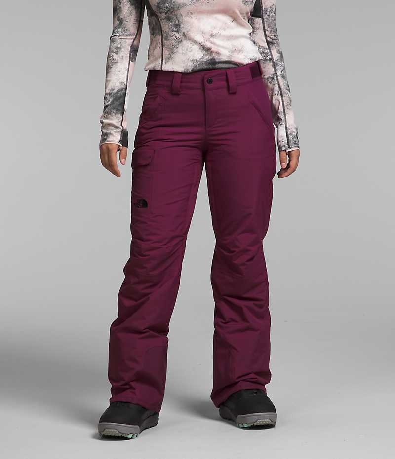 Burgundy Women\'s The North Face Freedom Insulated Pants | IRELAND PIUC