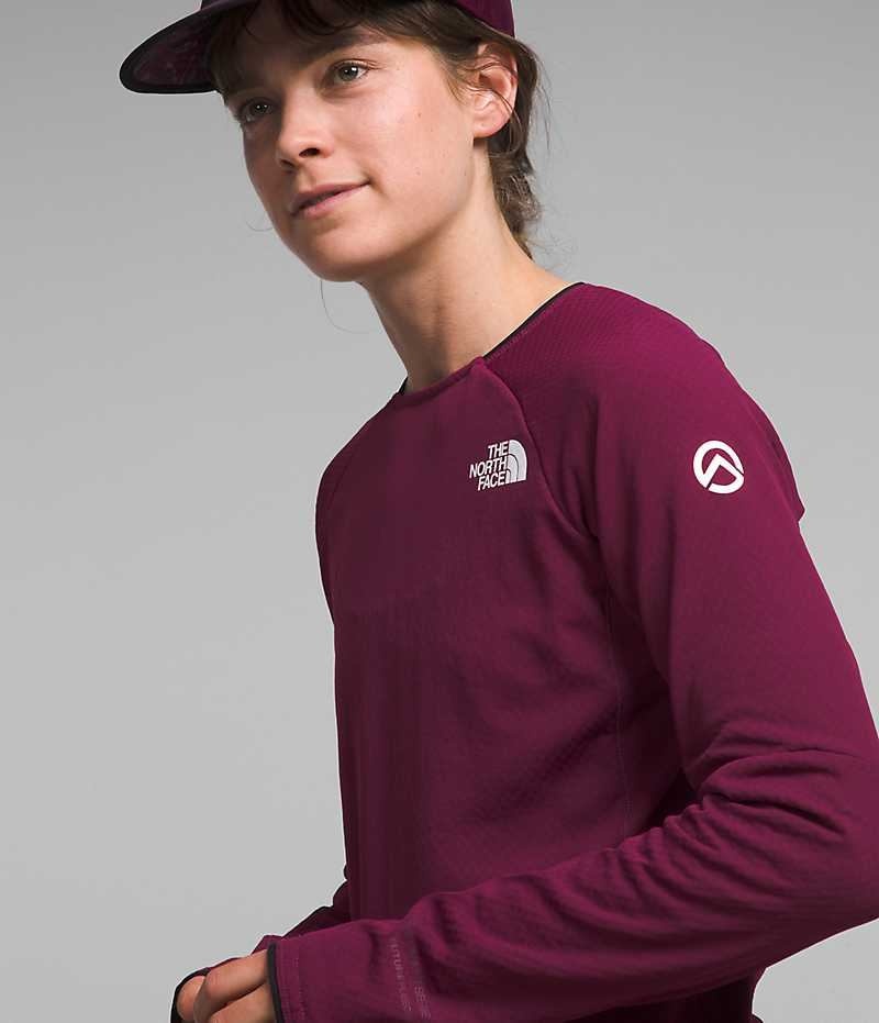 Burgundy Women's The North Face Summit Series FUTUREFLEECE™ Crew Pullover | IRELAND WSXO