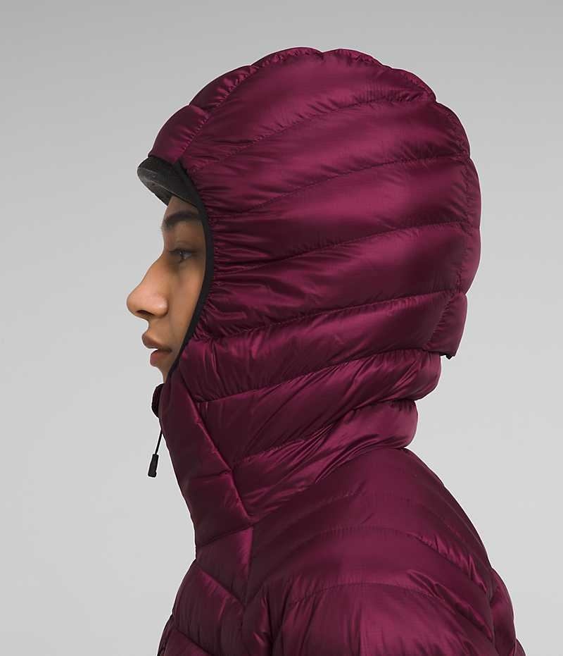 Burgundy Women's The North Face Summit Series Breithorn Hoodie Puffer Jacket | DUBLIN CRVL