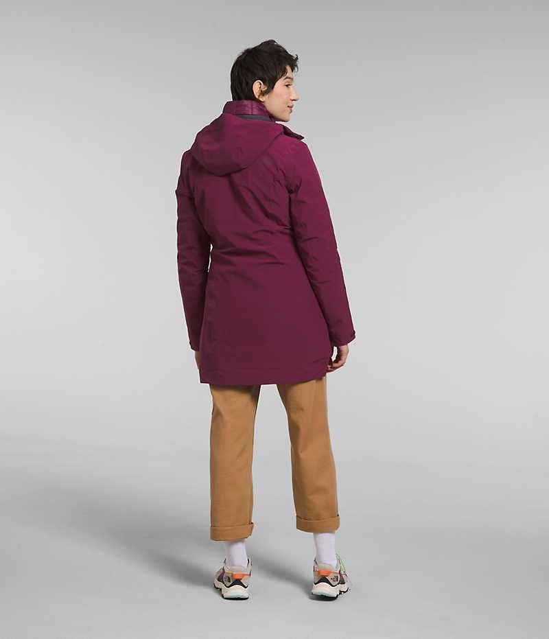 Burgundy Women's The North Face ThermoBall™ Eco Triclimate® Coat | DUBLIN ZYCO