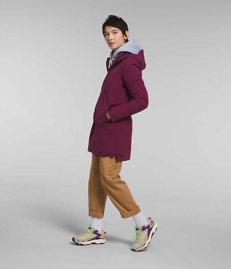 Burgundy Women's The North Face ThermoBall™ Eco Triclimate® Coat | DUBLIN ZYCO