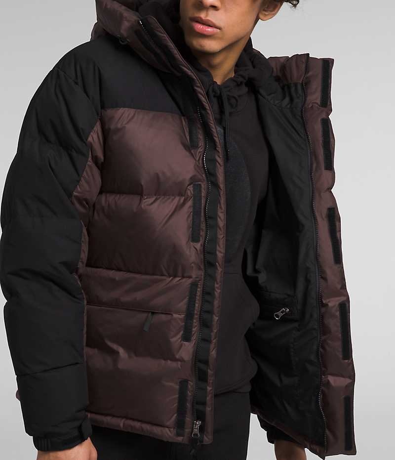 Burgundy / Black Men's The North Face HMLYN Down Coat | DUBLIN XHFJ