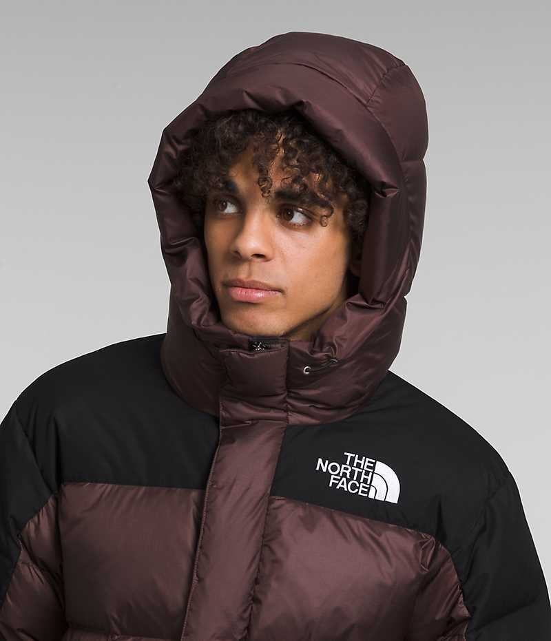 Burgundy / Black Men's The North Face HMLYN Down Coat | DUBLIN XHFJ