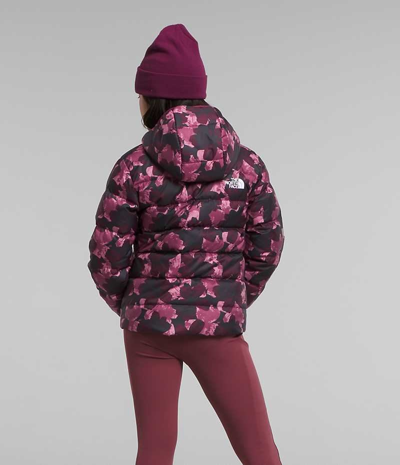 Fuchsia Girls'' The North Face Reversible North Hooded Puffer Jacket | DUBLIN ZVJP