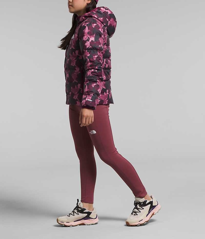 Fuchsia Girls'' The North Face Reversible North Hooded Puffer Jacket | DUBLIN ZVJP