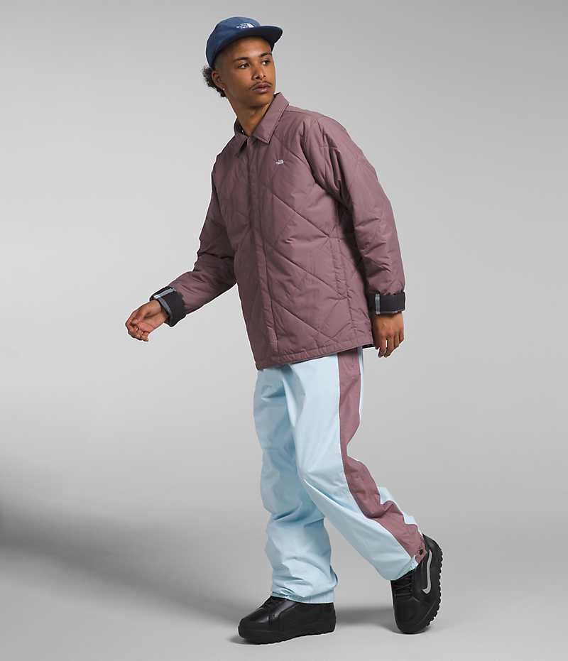 Fuchsia Men's The North Face Afterburner Flannel Insulated Jacket | IRELAND XMSQ