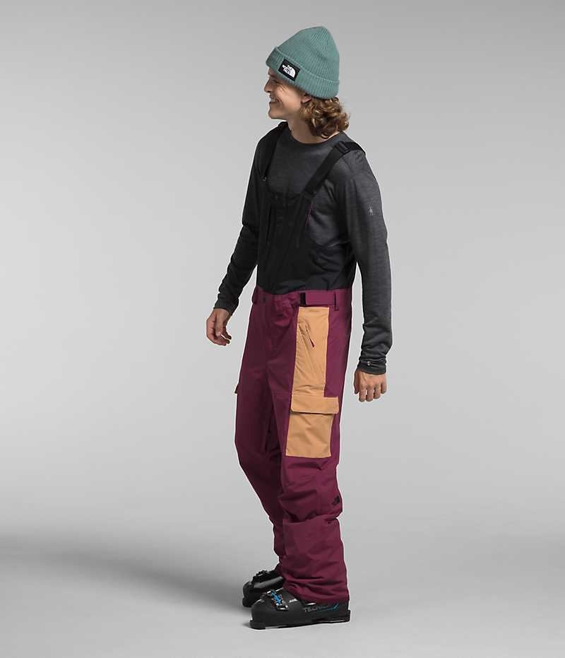 Fuchsia Men's The North Face Freedom Bib Pants | DUBLIN BAHE