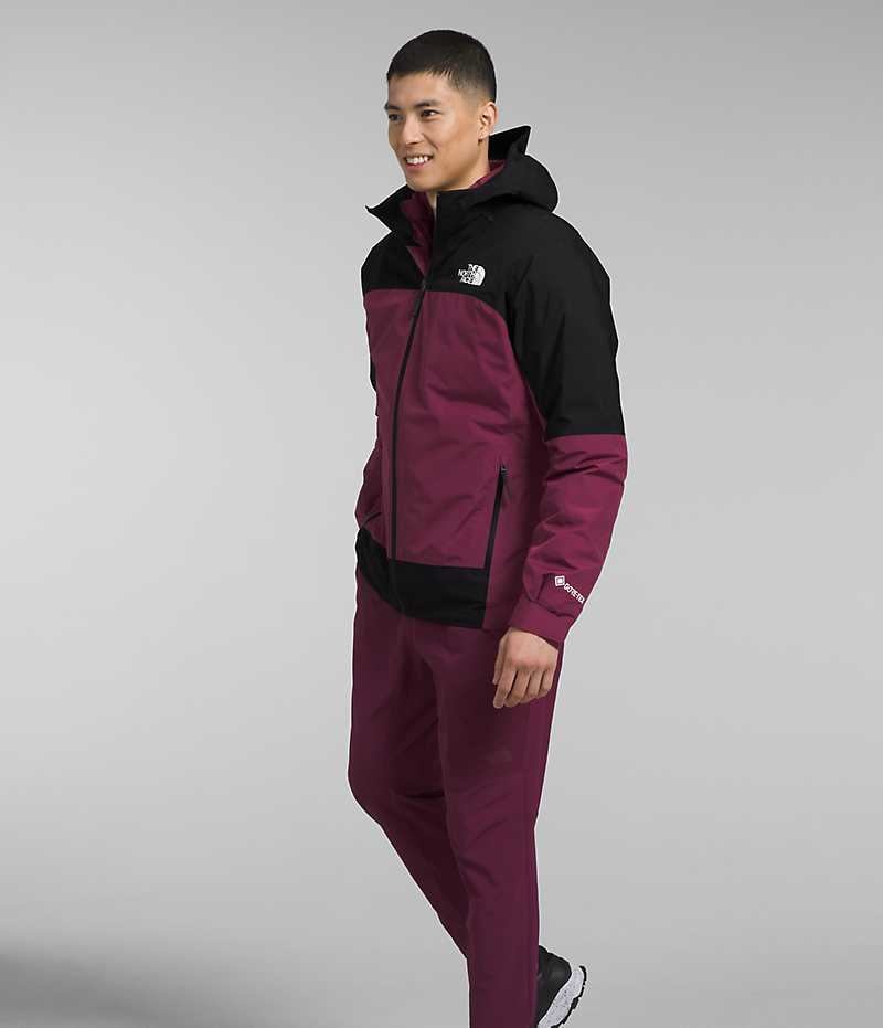 Fuchsia Men's The North Face Mountain Light Triclimate® GTX Hooded Jacket | DUBLIN ONIZ