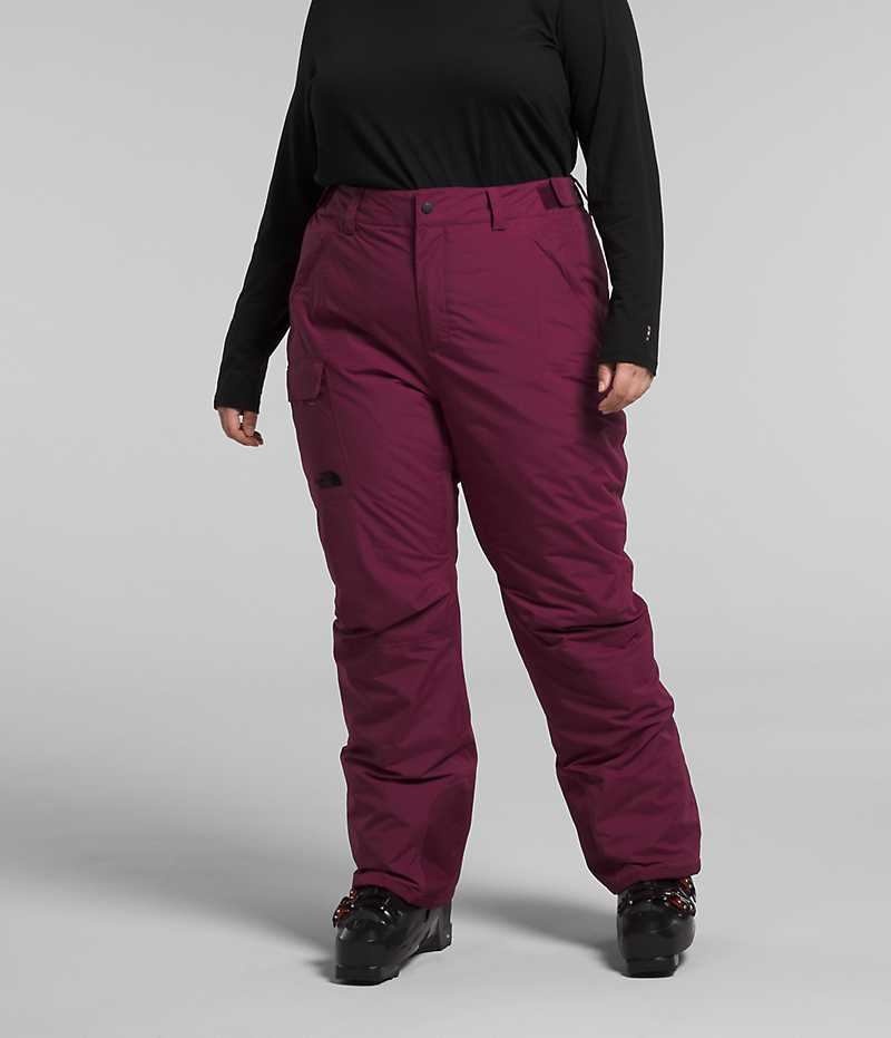 Fuchsia Women\'s The North Face Plus Freedom Insulated Pants | DUBLIN DRTK