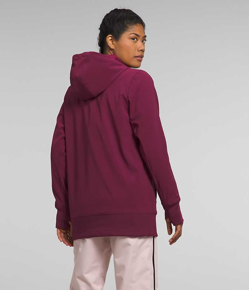 Fuchsia Women's The North Face Tekno Pullover Hoodie | IRELAND AWMR