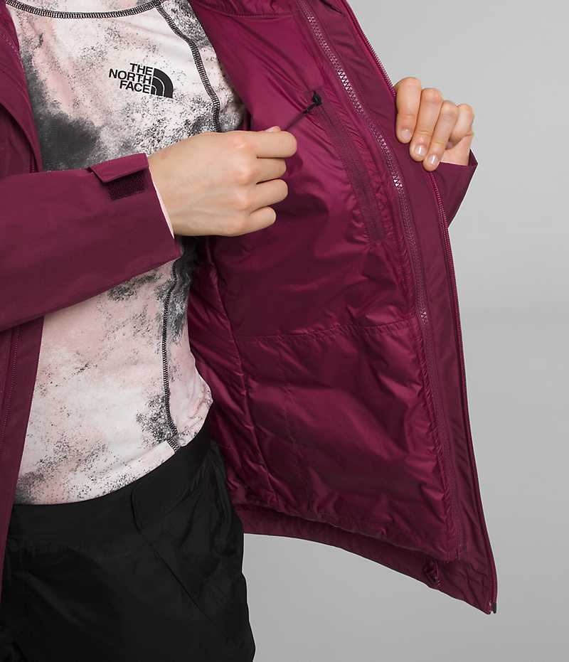 Fuchsia Women's The North Face ThermoBall™ Eco Snow Triclimate® Insulated Jacket | IRELAND BCYN